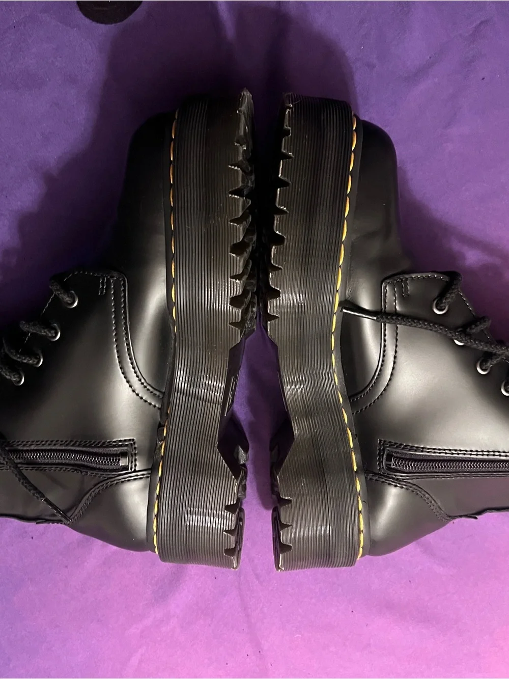 Dr Martens Jadon Platform Side Zip Boots M/8 W/9 Like New